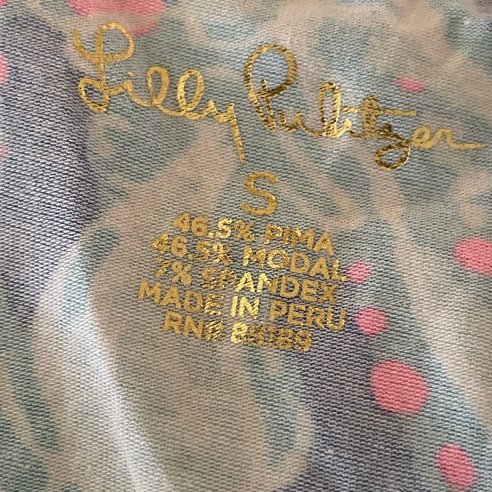 NWT- Lilly Pulitzer Women’s Small Margot Top Blue Haven Pop Up Into The Deep - Picture 3 of 8